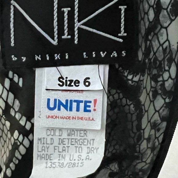 VTG Niki by Niki Livas,circa1994,Union Made “Unite! Label” Attached,What a Dress - Picture 4 of 16